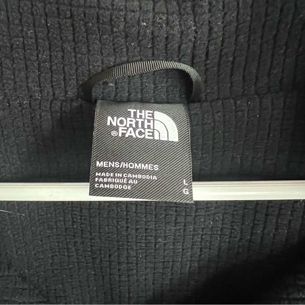 The North Face Men's Winter Warm Quarter Zip Sweater Workout Running Black L - Picture 7 of 9